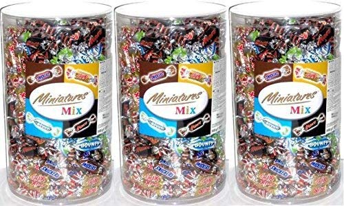 3x 3000g MINIATURES MIX MARS TWIX SNICKERS BOUNTY MINIS RIEGEL SCHOKORIEGEL SCHOKOLADE 3x 3000g MINIATURES MIX MARS TWIX SNICKERS BOUNTY MINIS RIEGEL SCHOKORIEGEL SCHOKOLADE von Mars