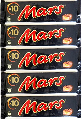 5 x MARS RIEGEL 10er PACK á 450g Incl. Goodie von Flensburger Handel von Mars