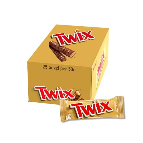 Twix Schokoladen-Riegel 25 x (2x 25g) Karton von Twix