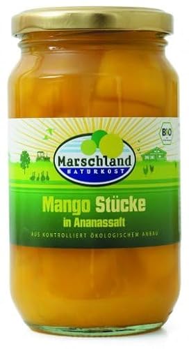 Marschland Mangostücke, in Ananassaft, 370ml (12) von MARSCHLAND