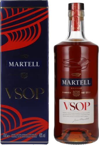 Martell V.S.O.P. Aged in Red Barrels 40% Vol. 0,7l in Geschenkbox von Martell
