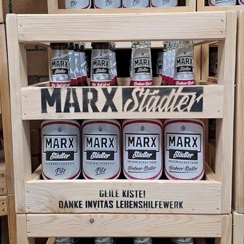 MARX Städter Kasten gemischt Himbeer-Radler + Pils je 8 x 0,33 l - 16 Flaschen (inkl. 5,78 Pfand) von MARX Städter