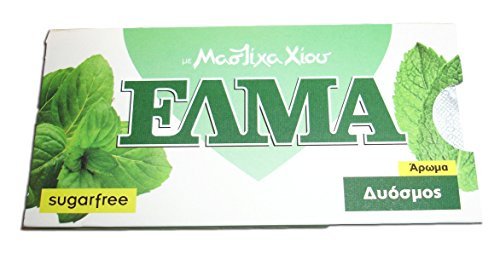 Chios Elma Mastixgummi Spearmint Geschmack 5x10 Stück/5x14gr – aus 100% frischem Original Xios (Masticha oder Mastixa) von ELMA von MASTIHA