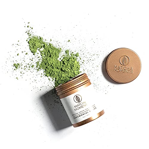 Matcha Pulver Ceremonial Grade | Experten-Tee aus Japan | Fair und Nachhaltig | Pur Trinken | Mixgetränke (30 GR) von Matcha Moments