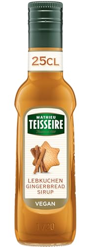 Mathieu Teisseire Lebkuchen-Sirup, Für Getränke, Erfrischungsgetränke, Cocktails, Kaffee und Desserts, 25 cl Flasche von MATHIEU TEISSEIRE