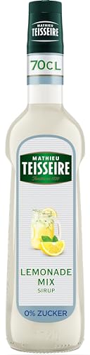 Mathieu Teisseire Lemonade Mix 0% zuckerfreier Sirup, Für Getränke, Erfrischungsgetränke, Cocktails und Desserts, 70cl Flasche von MATHIEU TEISSEIRE