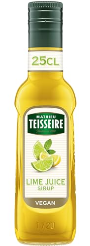 Mathieu Teisseire Lime Juice Cordial, für Getränke, Erfrischungsgetränke, Cocktails und Desserts, 25cl Flasche von Mathieu Teisseire