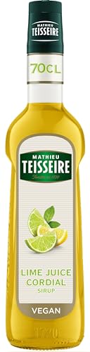 Mathieu Teisseire Lime Juice Cordial, für Getränke, Erfrischungsgetränke, Cocktails und Desserts, 70cl Flasche von Mathieu Teisseire