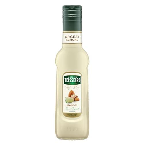 Mathieu Teisseire Mandel Sirup, für Getränke, Erfrischungsgetränke, Cocktails, Kaffee und Desserts, 25cl Flasche von Mathieu Teisseire