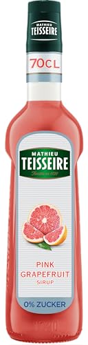 Mathieu Teisseire Pink Grapefruit 0% zuckerfreier Sirup, Für Getränke, Erfrischungsgetränke, Cocktails und Desserts, 70cl Flasche von Mathieu Teisseire