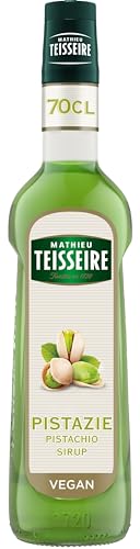 Mathieu Teisseire Pistazie Sirup, für Getränke, Erfrischungsgetränke, Cocktails, Kaffee und Desserts, Flasche 70 cl von Mathieu Teisseire