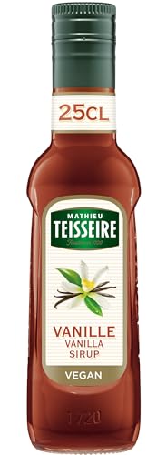 Mathieu Teisseire Vanille Sirup, für Getränke, Erfrischungsgetränke, Cocktails, Kaffee und Desserts, Flasche 25 cl von Mathieu Teisseire