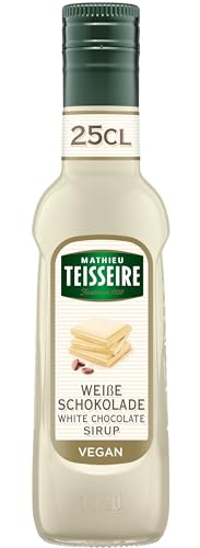 Mathieu Teisseire Weiße-Schokoladen-Sirup, Für Getränke, Erfrischungsgetränke, Cocktails, Kaffee und Desserts, 25cl Flasche von MATHIEU TEISSEIRE