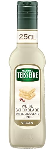 Mathieu Teisseire Weiße-Schokoladen-Sirup, Für Getränke, Erfrischungsgetränke, Cocktails, Kaffee und Desserts, 25cl Flasche von Mathieu Teisseire