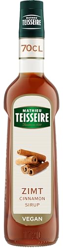 Mathieu Teisseire Zimt Sirup, für Getränke, Erfrischungsgetränke, Cocktails, Kaffee und Desserts, Flasche 70 cl von Mathieu Teisseire