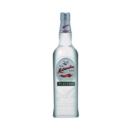 Matusalem Platino Rum mit 40% vol. | Kristallklarer Rum aus der dominikanischen Republik | Im spanischen Solera-Verfahren gereift (1 x 0,7l) von MATUSALEM