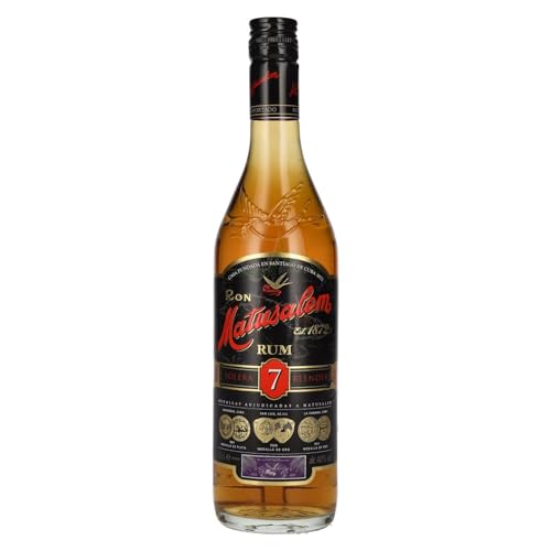 Matusalem Solera 7 Jahre Rum mit 40% vol. Rum aus der dominikanischen Republik | 7 Jahre im spanischen Solera-Verfahren gereift (1 x 0,7l) von MATUSALEM