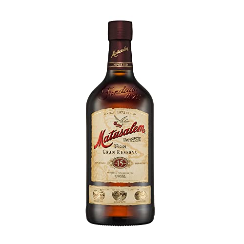Matusalem Gran Reserva 15 Jahre Rum mit 40% vol. | Rum aus der dominikanischen Republik | 15 Jahre im spanischen Solera-Verfahren gereift (1 x 0,7l) von MATUSALEM
