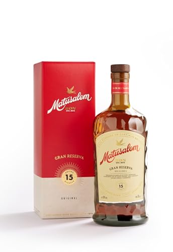 Matusalem Gran Reserva 15 Jahre Rum mit 40% vol. | Rum aus der dominikanischen Republik | 15 Jahre im spanischen Solera-Verfahren gereift (1 x 0,7l) von Matusalem