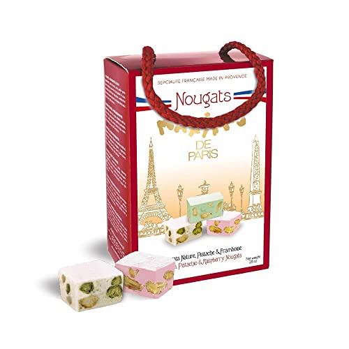 Ballotin 12 nougats nature pistache et framboise Ballotin 12 nougats nature pistache et framboise von MAXIM'S DE PARIS