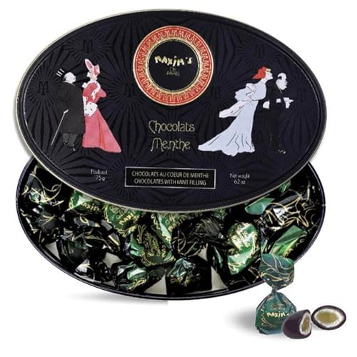 Boîte ovale 25 chocolats coeur de menthe von MAXIM'S DE PARIS
