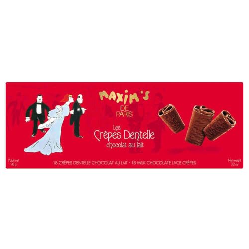 Etui 18 crêpes dentelle chocolat au lait Etui 18 crêpes dentelle chocolat au lait von MAXIM'S DE PARIS