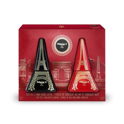 Etui 3 mini Tour Eiffel Perles de chocolat assorties von MAXIM'S DE PARIS
