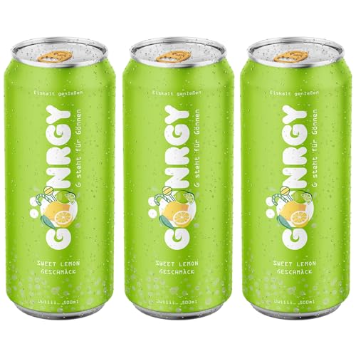 3x Gönrgy Sweet Lemon Limited Edition By Monte Gönergy - 3 x 500ml Einweg + MBAccent Versandschutzpackung von MBAccent