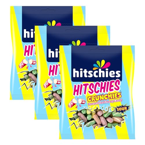 3x Hitschies Crunchies Sour Mix Gefriergetrocknet (3x75g) (225g) von MBAccent