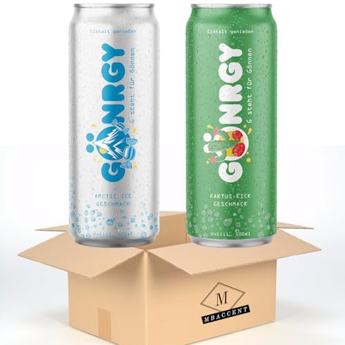 Gönrgy Arctic Ice Kaktus Kick Limited Edition #2 By Monte Gönergy 2x500ML (1000ML) Dose Einweg inkl. 0,50€ Einwegpfand + MBAccent Sticker von MBAccent