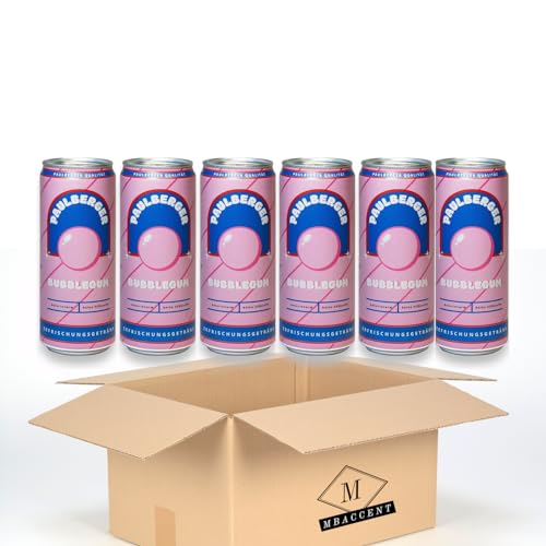 3x Paulberger Limo Limonade Set Crimax Paul Berger Icrimax Bubblegum Peach 6 x 330ml Einweg by MBAccent + MBAccent Versandschutzpackung (Bubblegum) von MBAccent