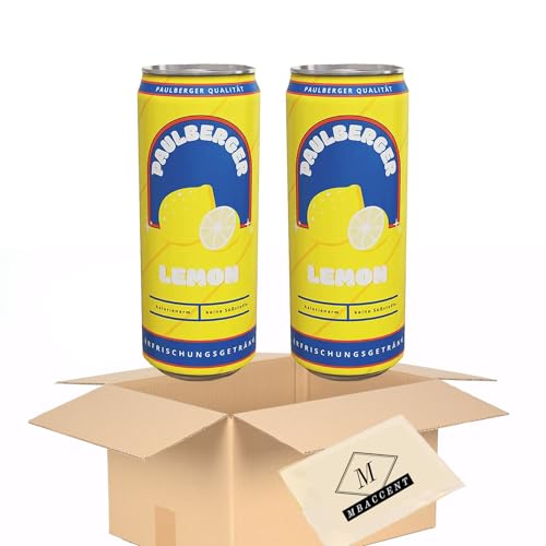 Paulberger Lemon Limo Set Crimax Paul Berger 2x Paulberger Lemon (2x330ml) (660ml) inkl. 2x0,25€ Einweg by MBAccent + MBAccent Sticker von MBAccent