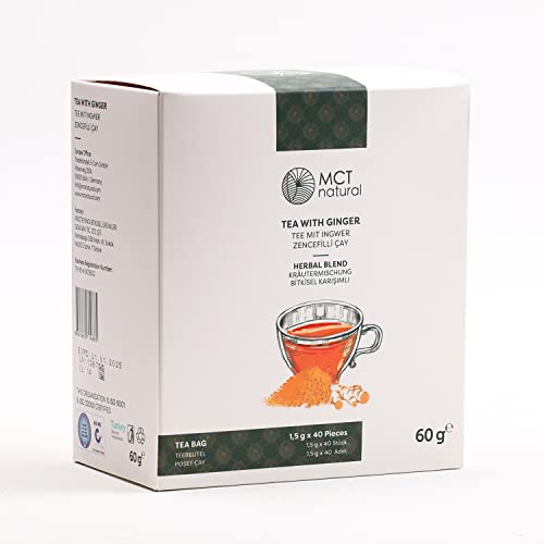 MCT natural® Tee mit Ingwer [100% NATURREIN] - Ohne Zusatzstoffe - mit 6 verschiedenen Kräutern von MCT natural