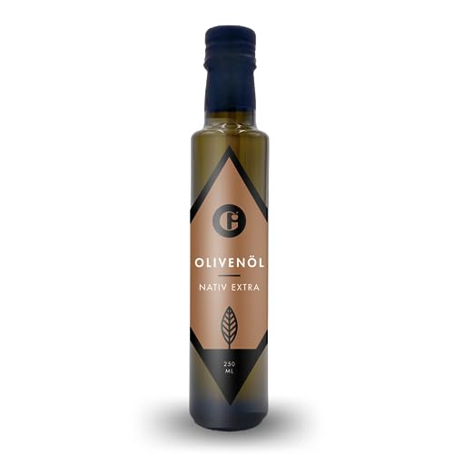 MEIN GENUSS Premium Olivenöl nativ extra - 250 ml Flasche - Kaltgepresste Koroneiki Oliven aus Griechenland - Perfekt für Vorspeisen, Salate & Antipasti von MEIN GENUSS