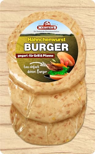 Chicken Burger Patties & Burger-Fleisch für zuhause | Hamburger & Cheeseburger selber machen | Keine Patty Presse oder Formen notwendig (Hähnchen) von MEISTER'S