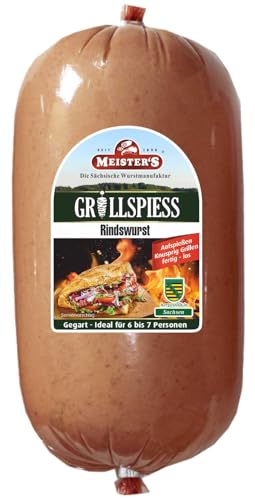 Dönerfleisch für zuhause für Kebab Dönergrill | Dönerspieß Fleisch Grillspieß für Vertikalgrill | Mit Drehspieß Döner selber machen (Rind 850g) von MEISTER'S