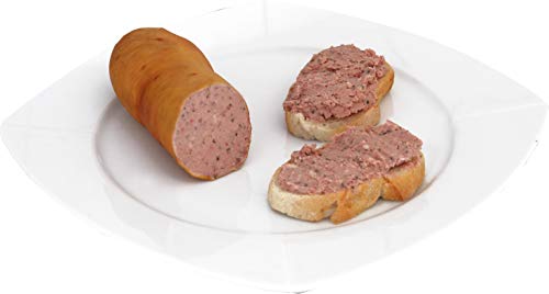 Hausmacher Leberwurst in der Krause | frisch vom Metzger Hausmannskost als Aufstrich fürs Brot | Wurst nach DDR Rezept 2 x 500g von MEISTER'S