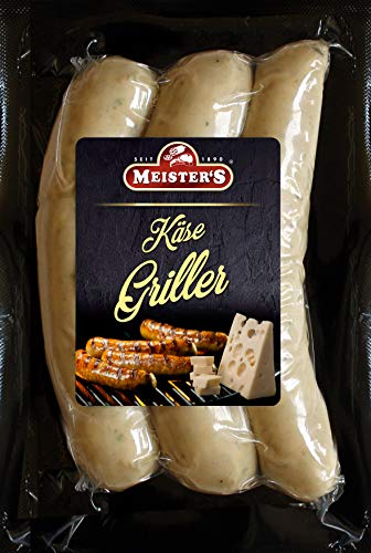 Käsegriller | Gourmet Bratwurst mit Käse Emmentaler | Bautzner Wurst zum Grillen und Braten | 300g von MEISTER'S