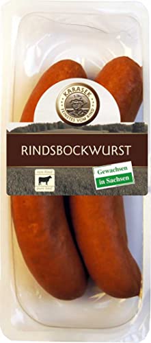 Rindsbockwurst | Bockwurst Rind | 100% Rindswürste | Rindswurst geräuchert in Buchenholzrauch | Regionales Rindfleisch (Rindsbockwurst, 200g) von MEISTER'S