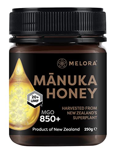 Melora Manuka Honig - 100% Zertifizierter & Reinster Manuka Honig - 850+MGO UMF20+ - 250g von MELORA