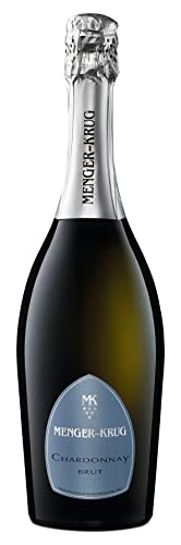 MENGER KRUG Chardonnay Brut Sekt (1 x 0,75 l) - hervorragender Sekt in Champagner-Qualität aus der Menger-Krug Sektmanufaktur, Traditionelle Flaschengärung, handwerkliche Herstellung in Deutschland von Menger-Krug