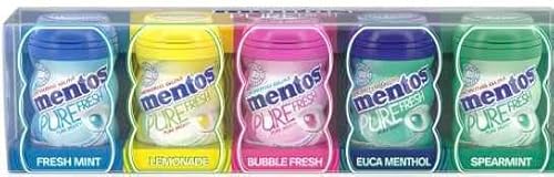 2 Sets von Mentos 5 Mini-Flaschen Reiseboxen, jede Flasche mit 20 Gramm, 2 Sets insgesamt mit 200 Gramm 2 Sets von Mentos 5 Mini-Flaschen Reiseboxen, jede Flasche mit 20 Gramm, 2 Sets insgesamt mit 200 Gramm von MENTOS