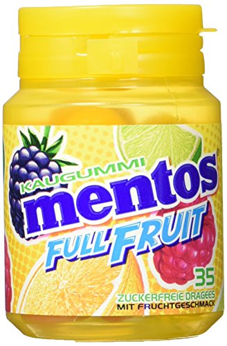 Mentos Chewing Gum Full Fruit Dose, 2er Pack (2 x 70 g) von MENTOS