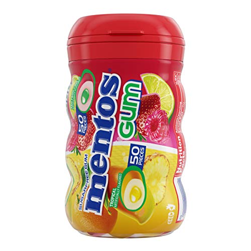 Mentos Curvy Bottle Red Lime Fruit Gum - 3.53oz von MENTOS