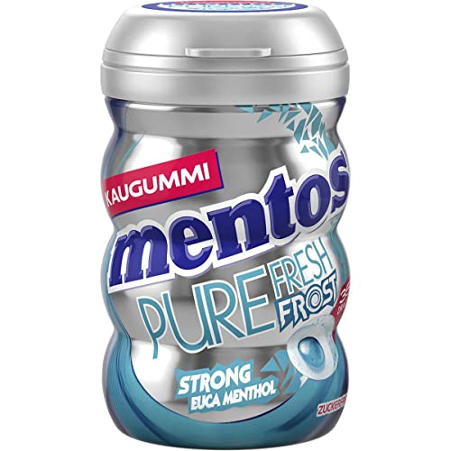 Mentos Kaugummi Pure Fresh Frost, 1x Packung Kaugummi-Dragees, Eukalyptus-Geschmack, zuckerfrei von MENTOS