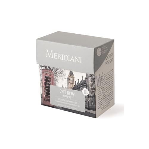 Meridiani® | Earl Grey Schwarztee | Schwarzer Tee & Bergamotte | Earl Grey Tee – 15 Teebeutel (30 g) | Earl Grey Weich und ausgewogen von MERIDIANI