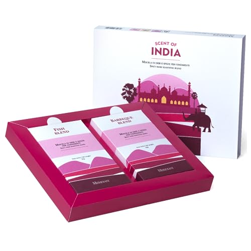 Meridiani® | Flavours of India Geschenkbox | Kräuter und Gewürze mischen | Gewürze | Gewürze Salate Kochen | Verschiedene Küchengewürze - (60 Gr) von MERIDIANI