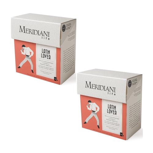 Meridiani® | Lateinliebhaber | Rooibos-Kräutertee, Zimt und Ingwer | Kräutertee ohne Koffein | Rooibos mit Zimt und gemischten Gewürzen – 2 x 12 Teebeutel (60 g) von MERIDIANI