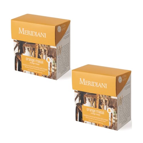 Meridiani® | Rooibos- und Orangenaufguss | Kräutermischung zum Aufguss | Roter Rooibos-Tee ohne Koffein – 2 x 15 Teebeutel (60 g) von MERIDIANI