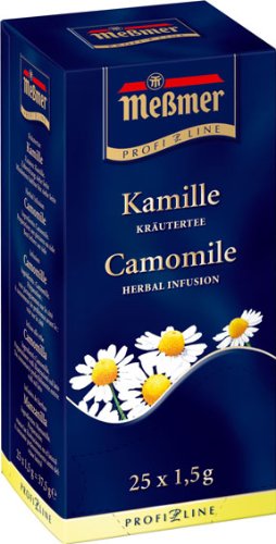 Meßmer ProfiLine Kamille 25 x 1,5 g, 3er Pack (3 x 38 g) von MESSMER PROFILINE